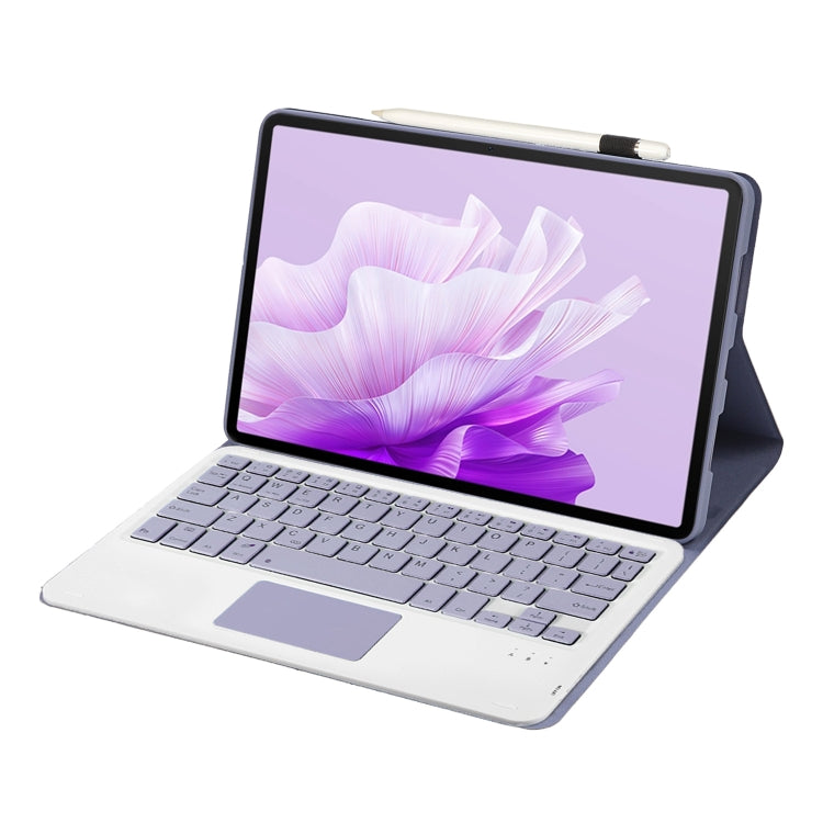 For Huawei MatePad 11.5 S 2024 AH20-A Ultra-thin Detachable Bluetooth Keyboard Leather Tablet Case with Touchpad(Lavender White) - Others Keyboard by PMC Jewellery | Online Shopping South Africa | PMC Jewellery | Buy Now Pay Later Mobicred