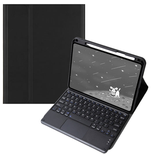 For Infinix Xpad 11 inch Candy Color Square Keys Bluetooth Keyboard Leather Case with Touchpad(Black) - Others Keyboard by PMC Jewellery | Online Shopping South Africa | PMC Jewellery | Buy Now Pay Later Mobicred