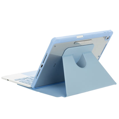 For iPad Pro 11 2024 L13-AS 360 Rotation Acrylic Transparent Bluetooth Keyboard Leather Case With Touch Control / Backlight(Blue) - For iPad Pro by PMC Jewellery | Online Shopping South Africa | PMC Jewellery | Buy Now Pay Later Mobicred