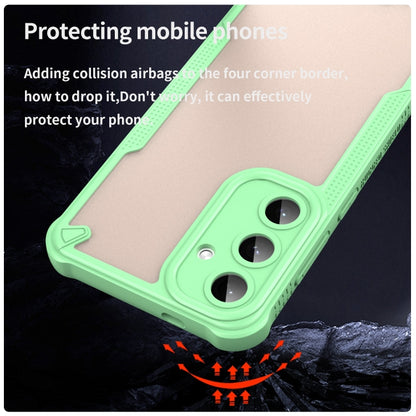 For Samsung Galaxy S25+ 5G Armor Glaze PC Hybrid TPU Phone Case(Green) - Galaxy S25+ 5G Cases by PMC Jewellery | Online Shopping South Africa | PMC Jewellery | Buy Now Pay Later Mobicred