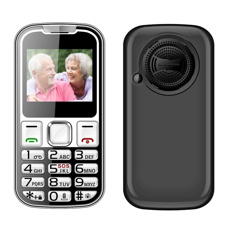 W26 Elder Keypad Phone, 2.2 inch, 6800mAh, 21 Keys, SOS, FM, Dual SIM, GSM, Plug:US Plug(Black) - Others by PMC Jewellery | Online Shopping South Africa | PMC Jewellery | Buy Now Pay Later Mobicred