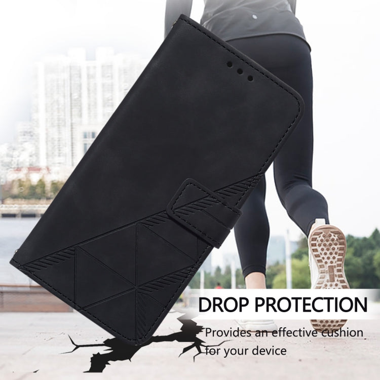 For Doogee N55 Plus Crossbody 3D Embossed Flip Leather Phone Case(Black) - Doogee Cases by PMC TechLife | Online Shopping South Africa | PMC TechLife | Buy Now Pay Later Mobicred