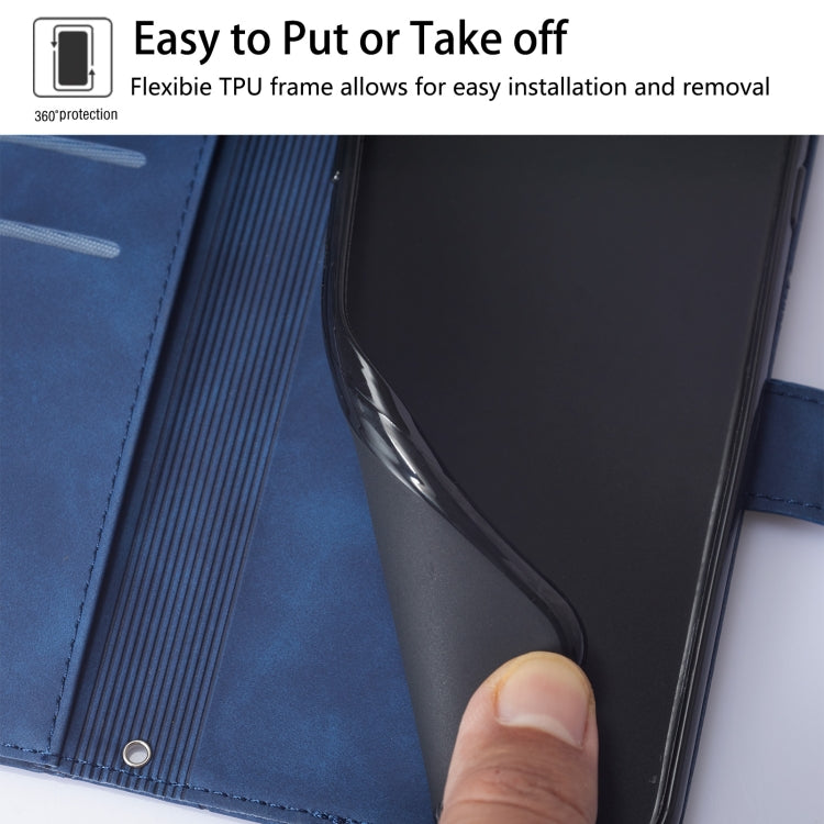 For Doogee N55 Plus Crossbody 3D Embossed Flip Leather Phone Case(Blue) - Doogee Cases by PMC TechLife | Online Shopping South Africa | PMC TechLife | Buy Now Pay Later Mobicred
