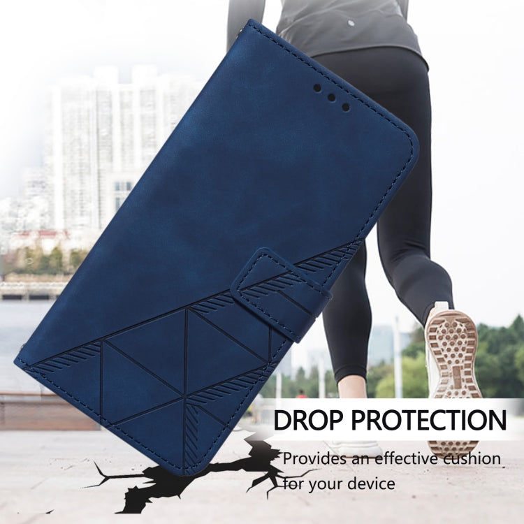 For Doogee N55 Plus Crossbody 3D Embossed Flip Leather Phone Case(Blue) - Doogee Cases by PMC TechLife | Online Shopping South Africa | PMC TechLife | Buy Now Pay Later Mobicred