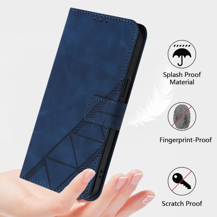 For Doogee N55 Plus Crossbody 3D Embossed Flip Leather Phone Case(Blue) - Doogee Cases by PMC TechLife | Online Shopping South Africa | PMC TechLife | Buy Now Pay Later Mobicred