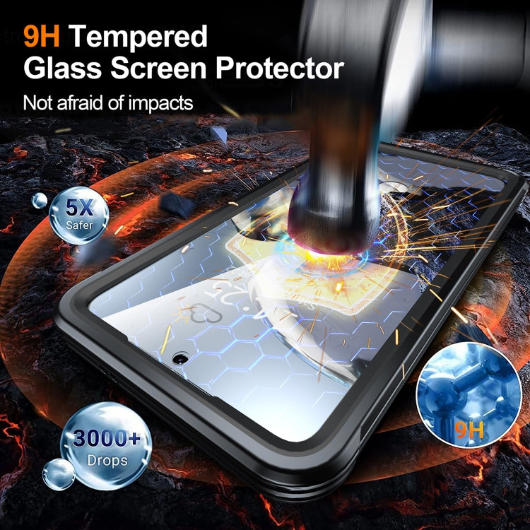 For Samsung Galaxy S25 5G RedPepper Tempered Glass MagSafe Phone Case(Black) - Galaxy S25 5G Cases by RedPepper | Online Shopping South Africa | PMC Jewellery | Buy Now Pay Later Mobicred