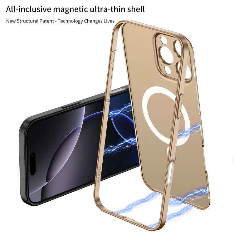 For iPhone 16 Pro Max GKK MagSafe Full Coverage Phone Case(Gold) - iPhone 16 Pro Max Cases by GKK | Online Shopping South Africa | PMC Jewellery | Buy Now Pay Later Mobicred