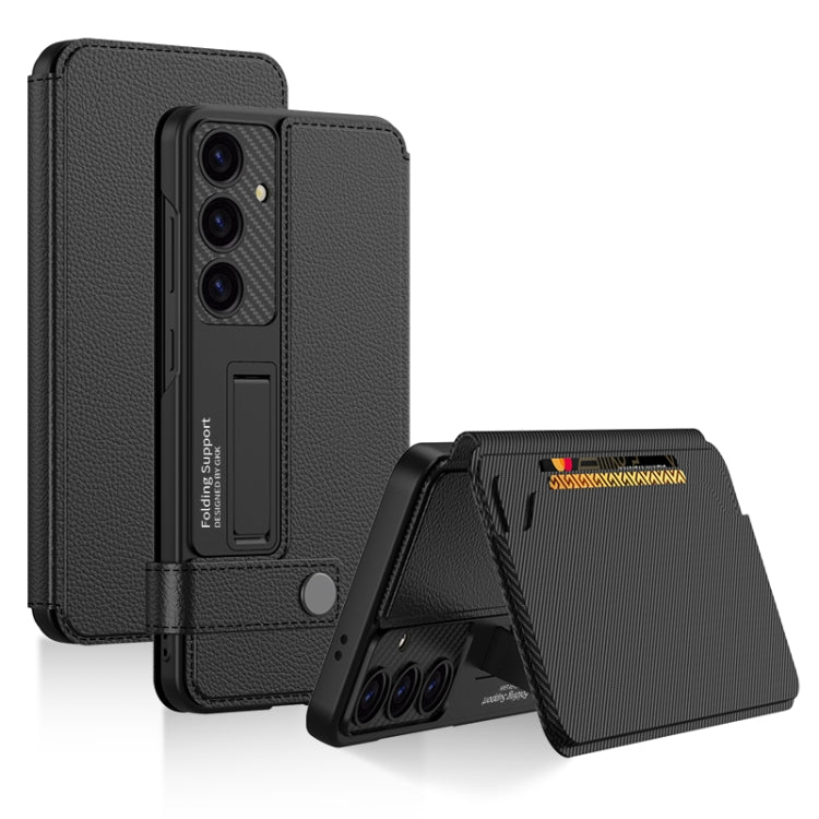 For Samsung Galaxy S25+ 5G GKK Flip Wallet Leather Phone Case(Black) - free shipping - PMC Jewellery - Order now!