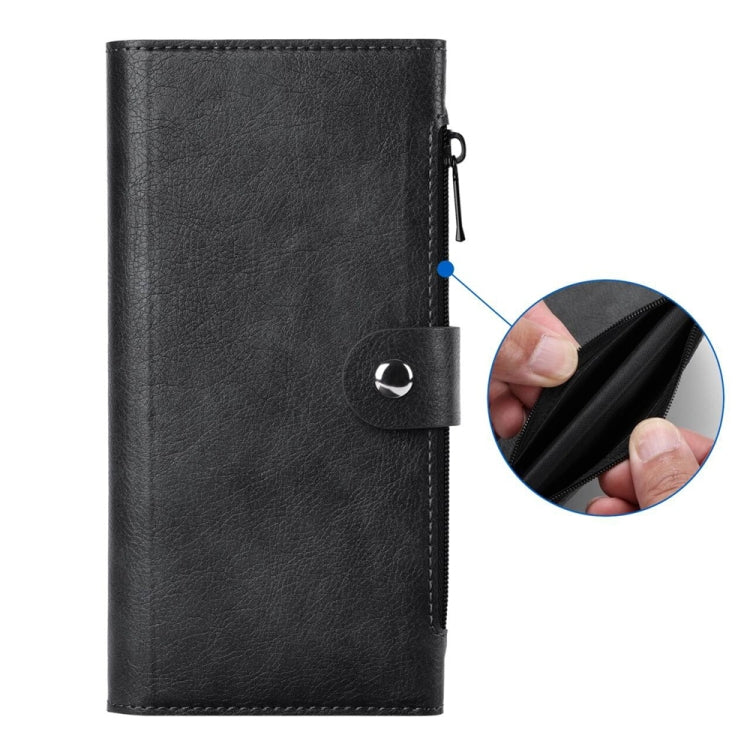 For iPhone 16 ViLi GVS-C Series MagSafe Magnetic RFID Leather Flip Phone Case(Black) - iPhone 16 Cases by ViLi | Online Shopping South Africa | PMC Jewellery | Buy Now Pay Later Mobicred