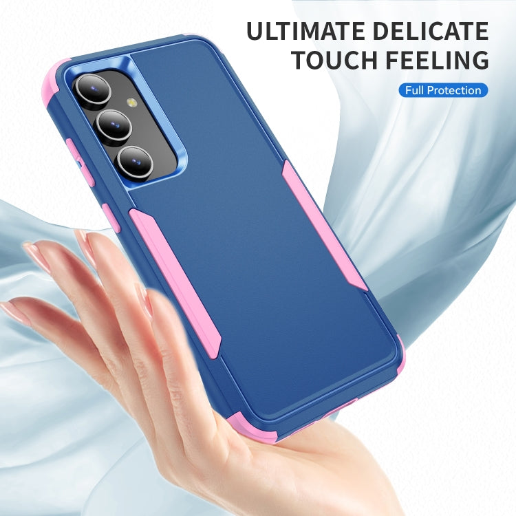 For Samsung Galaxy S25+ 5G TPU + PC Shockproof Protective Phone Case(Royal Blue + Pink) - Galaxy S25+ 5G Cases by PMC Jewellery | Online Shopping South Africa | PMC Jewellery | Buy Now Pay Later Mobicred