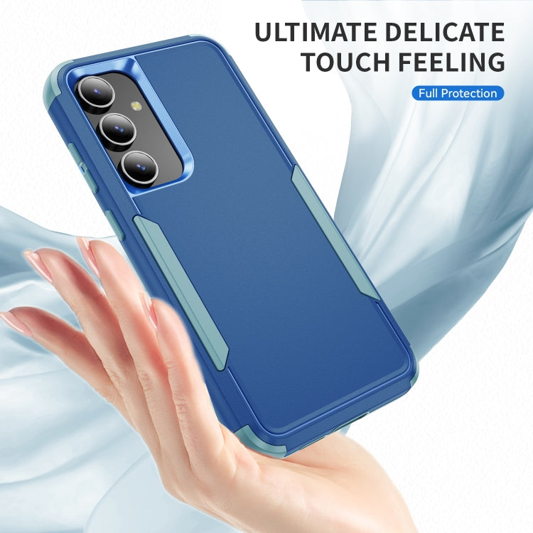 For Samsung Galaxy S25+ 5G TPU + PC Shockproof Protective Phone Case(Royal Blue + Grey Green) - Galaxy S25+ 5G Cases by PMC Jewellery | Online Shopping South Africa | PMC Jewellery | Buy Now Pay Later Mobicred