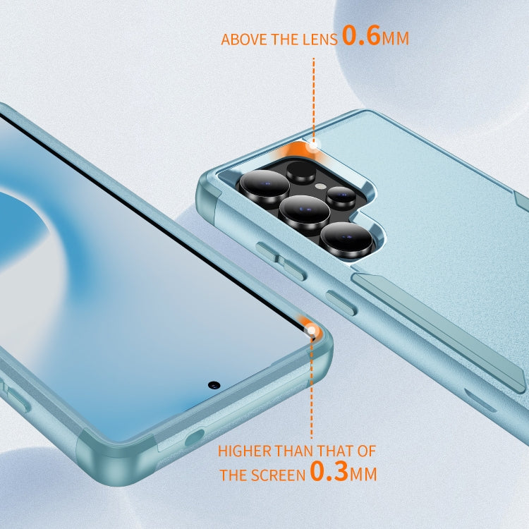 For Samsung Galaxy S25 Ultra 5G TPU + PC Shockproof Protective Phone Case(Grey Green) - Galaxy S25 Ultra 5G Cases by PMC Jewellery | Online Shopping South Africa | PMC Jewellery | Buy Now Pay Later Mobicred