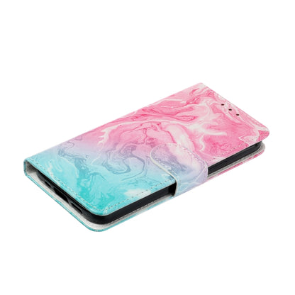 For Samsung Galaxy S25 Ultra 5G Colored Drawing Marble Pattern Leather Phone Case(Pink Green Marble) - Galaxy S25 Ultra 5G Cases by PMC Jewellery | Online Shopping South Africa | PMC Jewellery | Buy Now Pay Later Mobicred