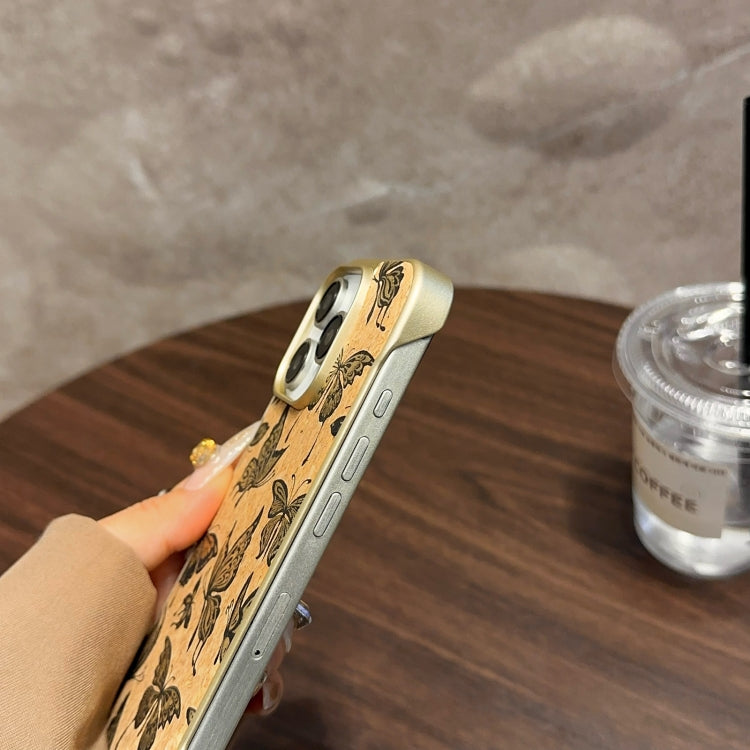 For iPhone 16 Plus Denior A18 WoodenPaint MagSafe Phone Case(Tree Pattern) - iPhone 16 Plus Cases by Denior | Online Shopping South Africa | PMC Jewellery | Buy Now Pay Later Mobicred