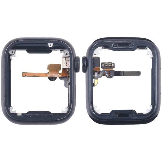 For Apple Watch Series 7 / 8 / 9 41MM GPS Aluminium Alloy Middle Frame Bezel Plate with Crown Spin Axis Flex Cable(Midnight) - Middle Frame by PMC Jewellery | Online Shopping South Africa | PMC Jewellery | Buy Now Pay Later Mobicred