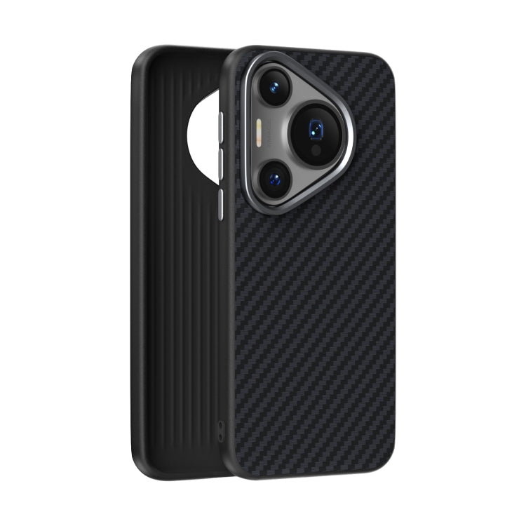 For Huawei Pura 70 Pro / 70 Pro+ ABEEL C Carbon Fiber Series 6D Micro Relief MagSafe Phone Case(Black) - Huawei Cases by PMC Jewellery | Online Shopping South Africa | PMC Jewellery | Buy Now Pay Later Mobicred