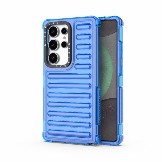 For Samsung Galaxy S25 Ultra 5G High Transparency TPU Hybrid PC Airbag Phone Case(Transparent Blue) - Galaxy S25 Ultra 5G Cases by PMC Jewellery | Online Shopping South Africa | PMC Jewellery | Buy Now Pay Later Mobicred