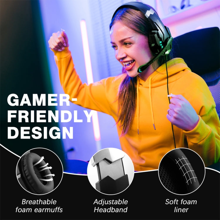 KOTION EACH G9000 Pro On-Ear Gaming Headset with Mic, Cable Length: About 2.1m(Black) - free shipping - PMC TechLife - Order now!