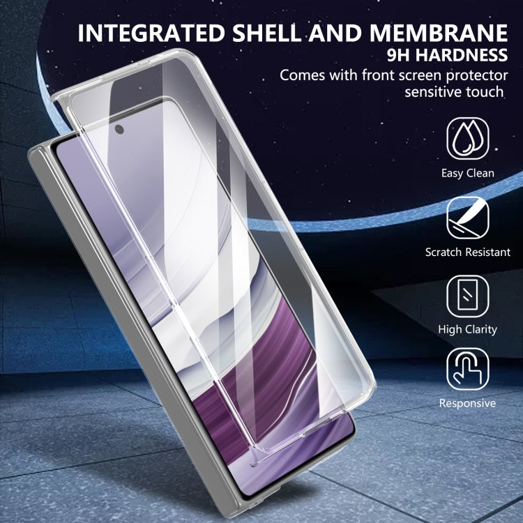 For Huawei Mate X3 lce Folding Series Integrated Clear PC Phone Case(Orange) - Huawei Cases by PMC TechLife | Online Shopping South Africa | PMC TechLife | Buy Now Pay Later Mobicred