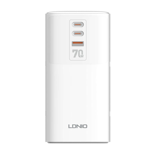 LDNIO SC4396 70W Desktop Multi-function GaN Desktop Charger 2AC, 1U, 2C with 1 Socket, Plug:UK Plug(White) - Extension Socket by LDNIO | Online Shopping South Africa | PMC Jewellery | Buy Now Pay Later Mobicred