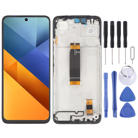 For Xiaomi Poco M6 4G OEM LCD Screen Digitizer Full Assembly with Frame - LCD Screen by PMC Jewellery | Online Shopping South Africa | PMC Jewellery | Buy Now Pay Later Mobicred