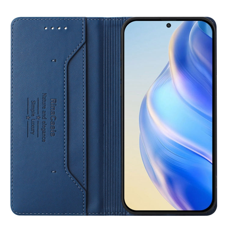 For Ulefone Note 14 RC01 Dual-Folded Magnetic Suction RFID Leather Phone Case(Dark Blue) - Ulefone Cases by PMC TechLife | Online Shopping South Africa | PMC TechLife | Buy Now Pay Later Mobicred