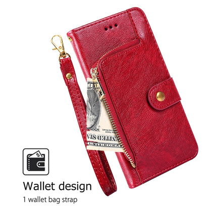 For Samsung Galaxy S25+ 5G Zipper Bag Leather Phone Case(Red) - Galaxy S25+ 5G Cases by PMC Jewellery | Online Shopping South Africa | PMC Jewellery | Buy Now Pay Later Mobicred