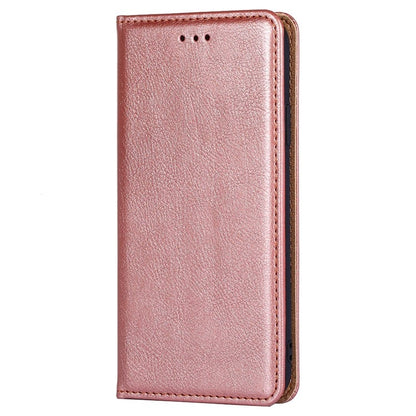 For Samsung Galaxy S25 5G Gloss Oil Solid Color Magnetic Leather Phone Case(Rose Gold) - Galaxy S25 5G Cases by PMC Jewellery | Online Shopping South Africa | PMC Jewellery | Buy Now Pay Later Mobicred