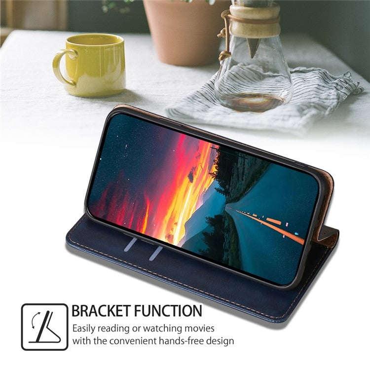 For Samsung Galaxy S25+ 5G Gloss Oil Solid Color Magnetic Leather Phone Case(Blue) - Galaxy S25+ 5G Cases by PMC Jewellery | Online Shopping South Africa | PMC Jewellery | Buy Now Pay Later Mobicred