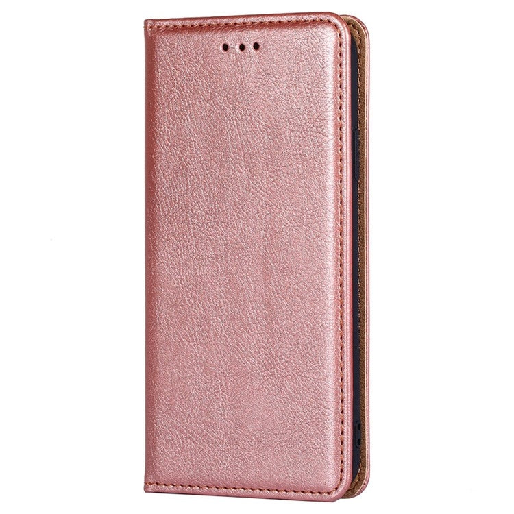 For Samsung Galaxy S25 Ultra 5G Gloss Oil Solid Color Magnetic Leather Phone Case(Rose Gold) - Galaxy S25 Ultra 5G Cases by PMC Jewellery | Online Shopping South Africa | PMC Jewellery | Buy Now Pay Later Mobicred