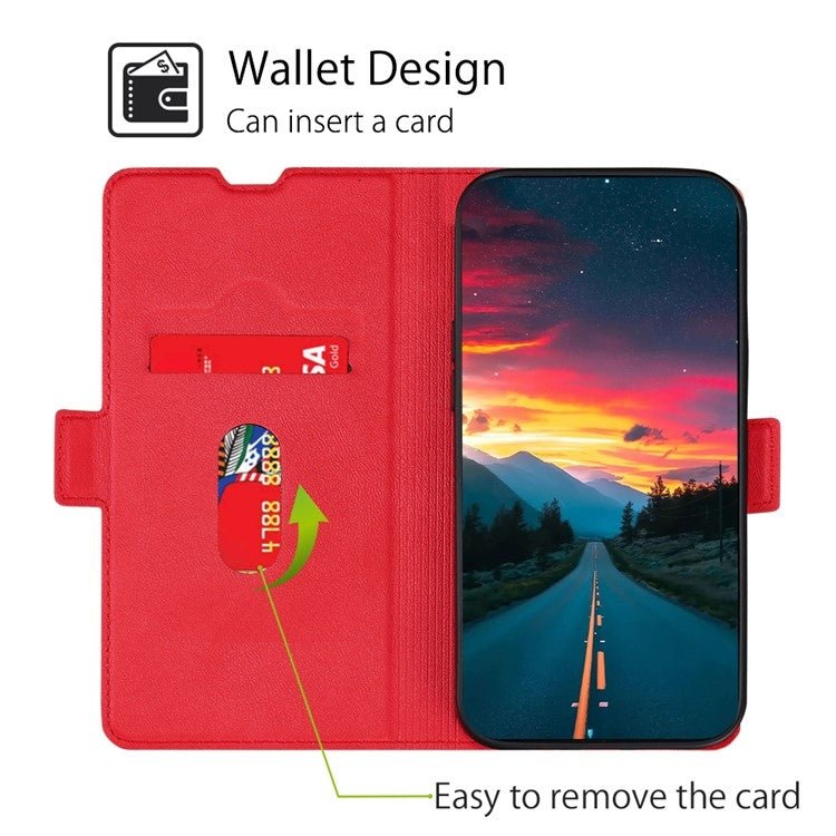 For Samsung Galaxy S25 5G Ultra-thin Voltage Side Buckle Horizontal Flip Leather Phone Case(Red) - Galaxy S25 5G Cases by PMC Jewellery | Online Shopping South Africa | PMC Jewellery | Buy Now Pay Later Mobicred