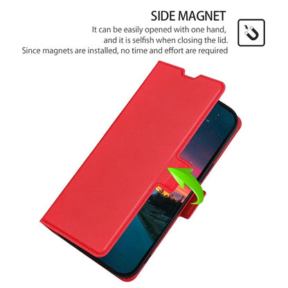 For Samsung Galaxy S25+ 5G Ultra-thin Voltage Side Buckle Horizontal Flip Leather Phone Case(Red) - Galaxy S25+ 5G Cases by PMC Jewellery | Online Shopping South Africa | PMC Jewellery | Buy Now Pay Later Mobicred