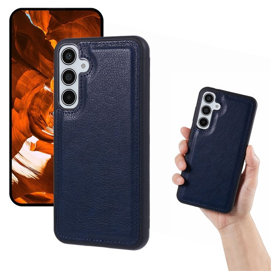 For Samsung Galaxy S25+ 5G Cowhide Texture Back Cover Phone Case(Royal Blue) - Galaxy S25+ 5G Cases by PMC Jewellery | Online Shopping South Africa | PMC Jewellery | Buy Now Pay Later Mobicred