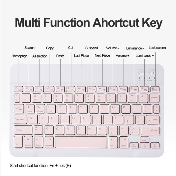 For OPPO Pad 3 / Pad 2 Candy Color Bluetooth Keyboard Leather Case, Round Key(Light Purple) - Others Keyboard by PMC TechLife | Online Shopping South Africa | PMC TechLife | Buy Now Pay Later Mobicred