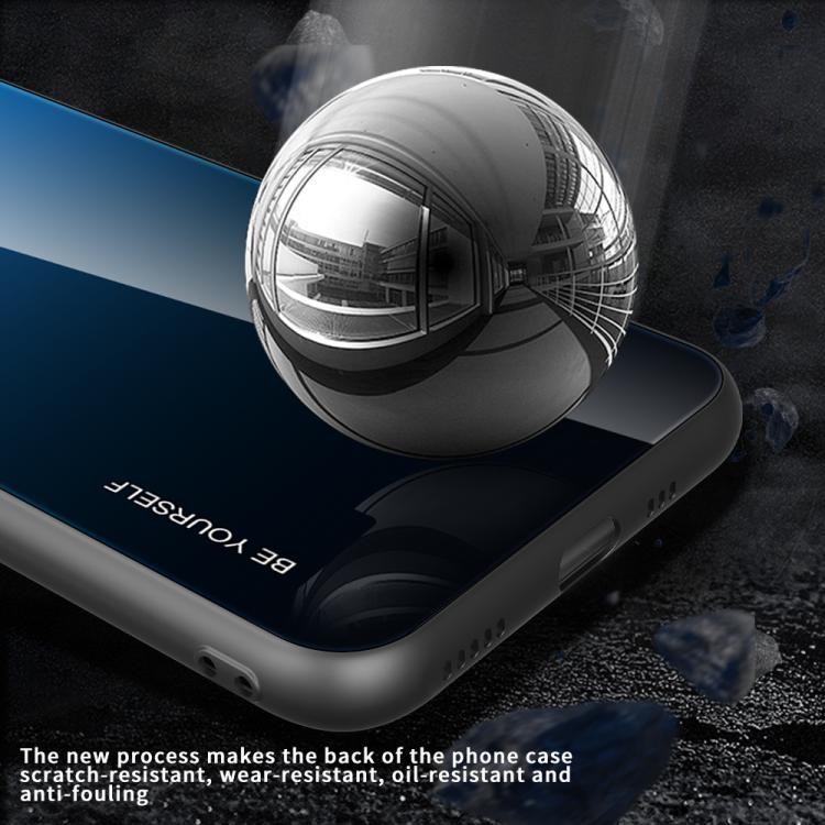 For Samsung Galaxy S25 5G Gradient Color Glass Phone Case(Aurora Blue) - free shipping - PMC Jewellery - Order now!