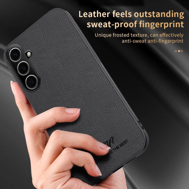 For Samsung Galaxy S25+ 5G HUIYI Leather Magnetic Phone Case(Brown) - Galaxy S25+ 5G Cases by PMC Jewellery | Online Shopping South Africa | PMC Jewellery | Buy Now Pay Later Mobicred