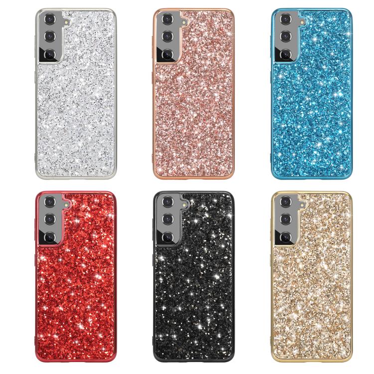 For Samsung Galaxy S25+ 5G Glitter Powder Shockproof TPU Phone Case(Red) - Galaxy S25+ 5G Cases by PMC Jewellery | Online Shopping South Africa | PMC Jewellery | Buy Now Pay Later Mobicred