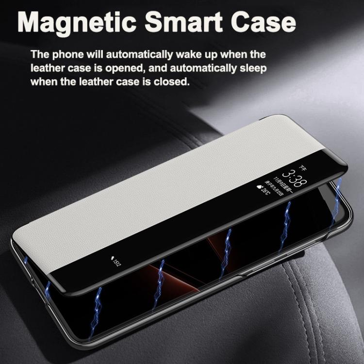 For Huawei Mate 70 Smart View Window Imitation Ultimate Design Phone Case(Black) - Huawei Cases by PMC TechLife | Online Shopping South Africa | PMC TechLife | Buy Now Pay Later Mobicred