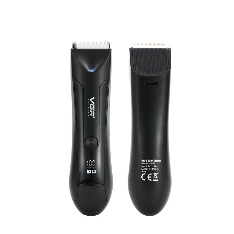 VGR V-951 IPX5 LED Digital Display Portable Light USB Hair Clipper(Black) - free shipping - PMC TechLife - Order now!
