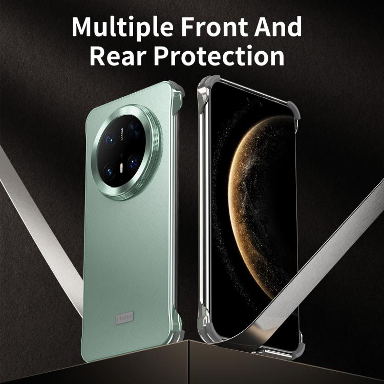 For Huawei Mate 60 Pro+ Micro Frosted Metal Phone Case(Black) - Huawei Cases by PMC TechLife | Online Shopping South Africa | PMC TechLife | Buy Now Pay Later Mobicred