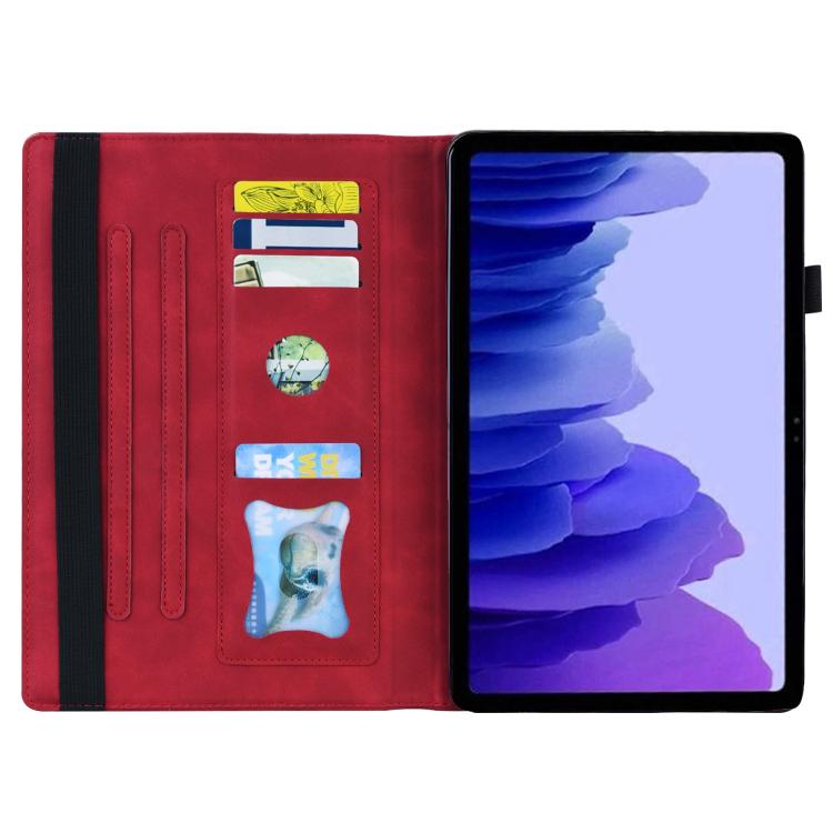 For Tecno Megapad 11 2024 Splicing Shockproof Leather Tablet Case(Red) - Others by PMC TechLife | Online Shopping South Africa | PMC TechLife | Buy Now Pay Later Mobicred