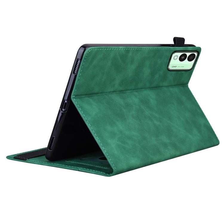 For Tecno Megapad 11 2024 Splicing Shockproof Leather Tablet Case(Green) - Others by PMC TechLife | Online Shopping South Africa | PMC TechLife | Buy Now Pay Later Mobicred