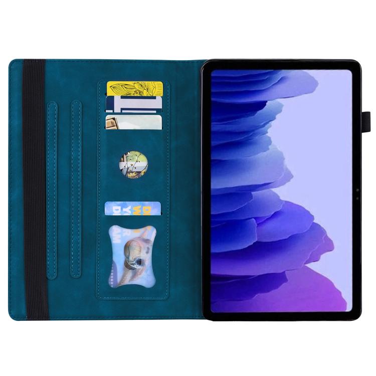 For Tecno Megapad 11 2024 Splicing Shockproof Leather Tablet Case(Blue) - Others by PMC TechLife | Online Shopping South Africa | PMC TechLife | Buy Now Pay Later Mobicred