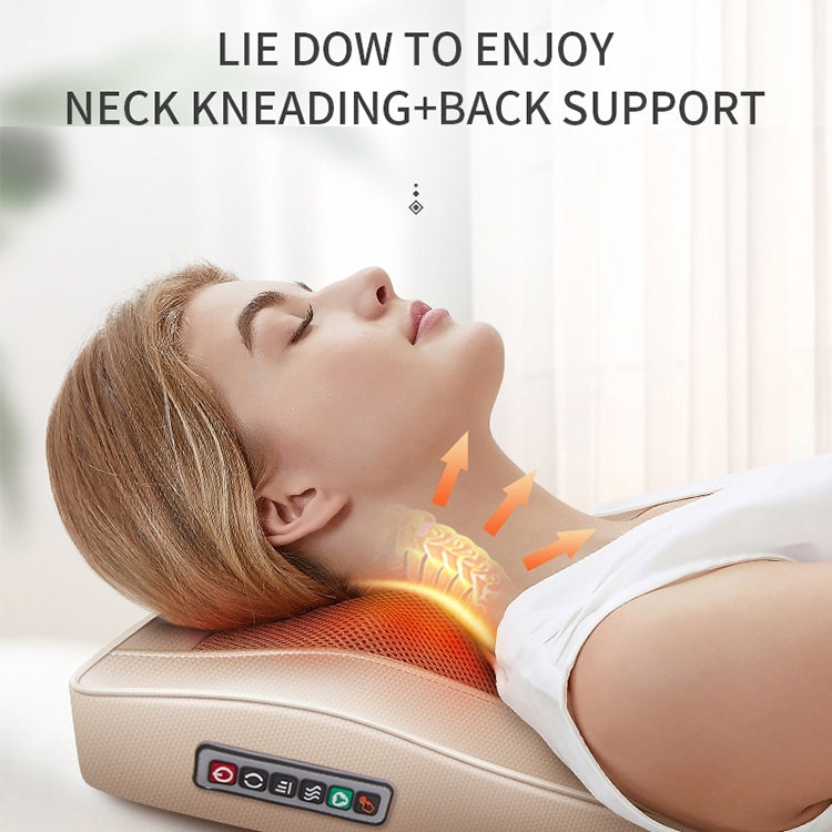 Multifunctional Mini Massage Pillow Neck and Shoulder Cervical Massager, Plug Type:AU Plug(Black) - free shipping - PMC TechLife - Order now!