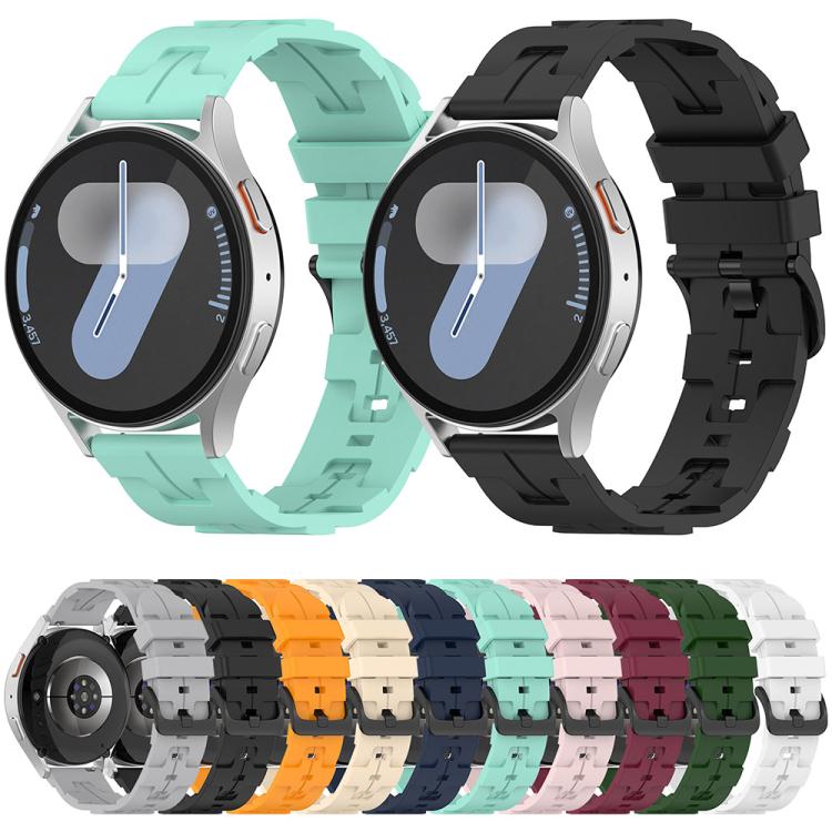 20mm Kalebol Solid Color Black Buckle Round Tail Silicone Watch Band(Black) - free shipping - PMc TechLife - Order now!