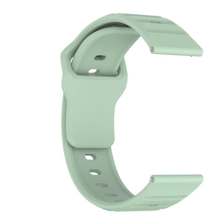 20mm Kalebol Wave Pattern Studded Buckle Silicone Watch Band(Teal) - 20mm Bands by Kalebol | Online Shopping South Africa | PMc TechLife | Buy Now Pay Later Mobicred