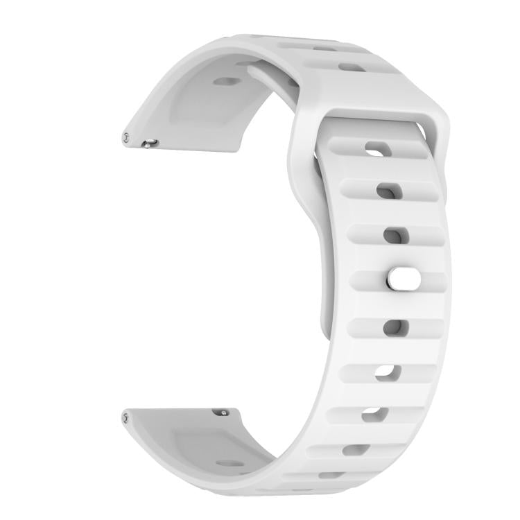 22mm Kalebol Wave Pattern Studded Buckle Silicone Watch Band(White) - free shipping - PMc TechLife - Order now!