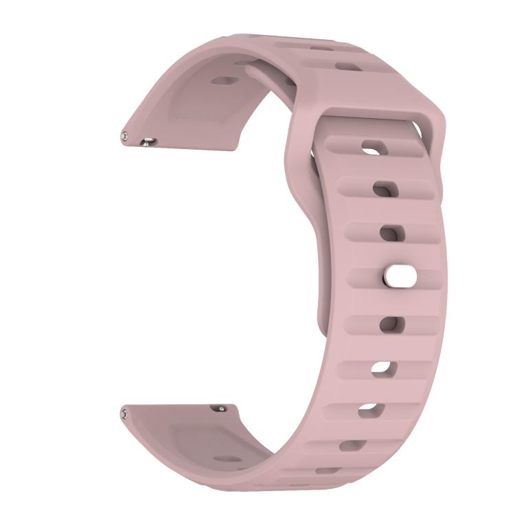 22mm Kalebol Wave Pattern Studded Buckle Silicone Watch Band(Rose Pink) - free shipping - PMc TechLife - Order now!