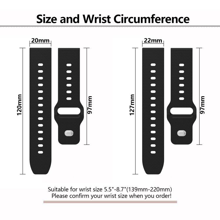 22mm Kalebol Dot Studded Buckle Silicone Watch Band(Yellow) - 22mm Bands by Kalebol | Online Shopping South Africa | PMc TechLife | Buy Now Pay Later Mobicred