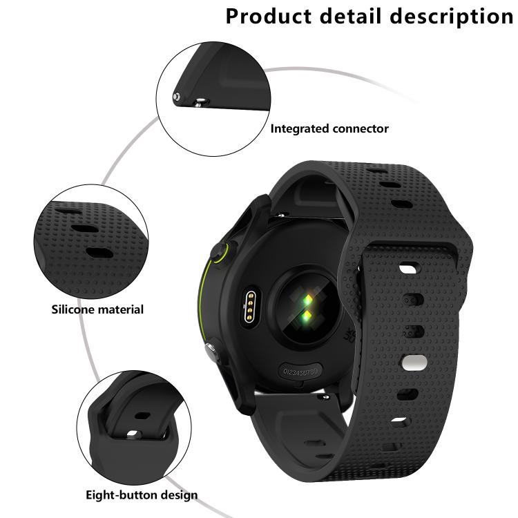 22mm Kalebol Dot Studded Buckle Silicone Watch Band(Yellow) - 22mm Bands by Kalebol | Online Shopping South Africa | PMc TechLife | Buy Now Pay Later Mobicred